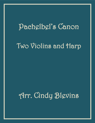 Book cover for Pachelbel's Canon, Two Violins and Harp