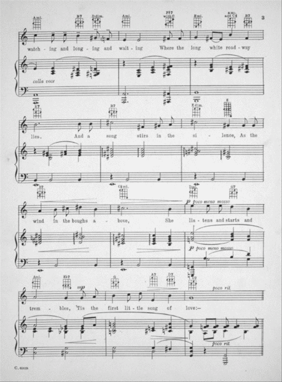 Roses of Picardy. Song Voice scores gallery preview page 3