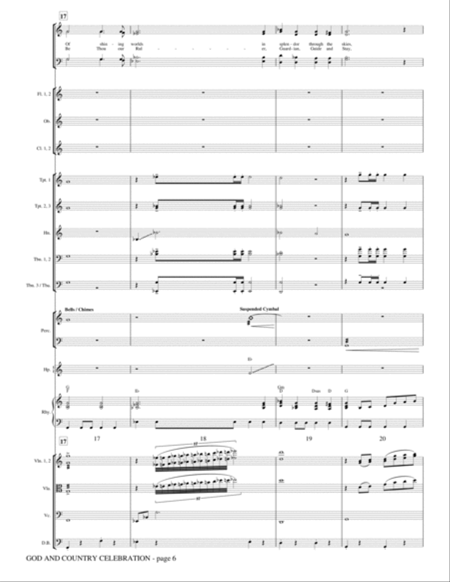 God And Country Celebration (Medley) - Full Score Choir scores gallery preview page 5
