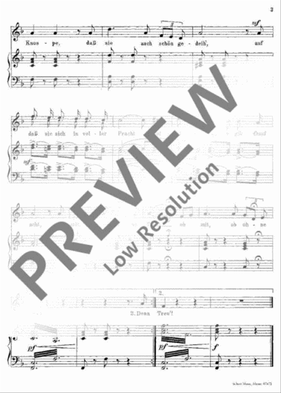 Hab' ich nur deine Liebe Medium Voice scores gallery preview page 4