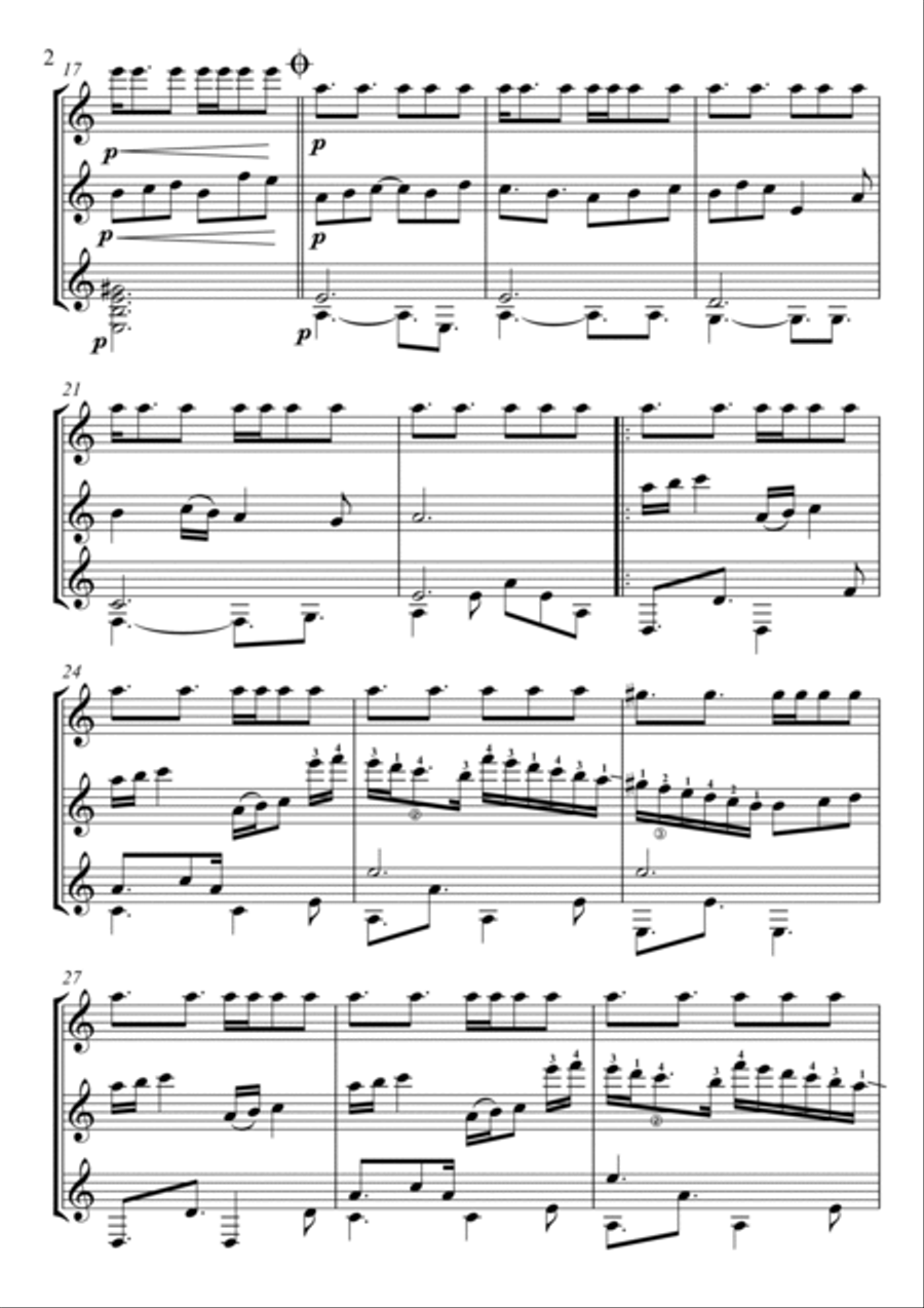 Inspector Morse Guitar Ensemble scores gallery preview page 2