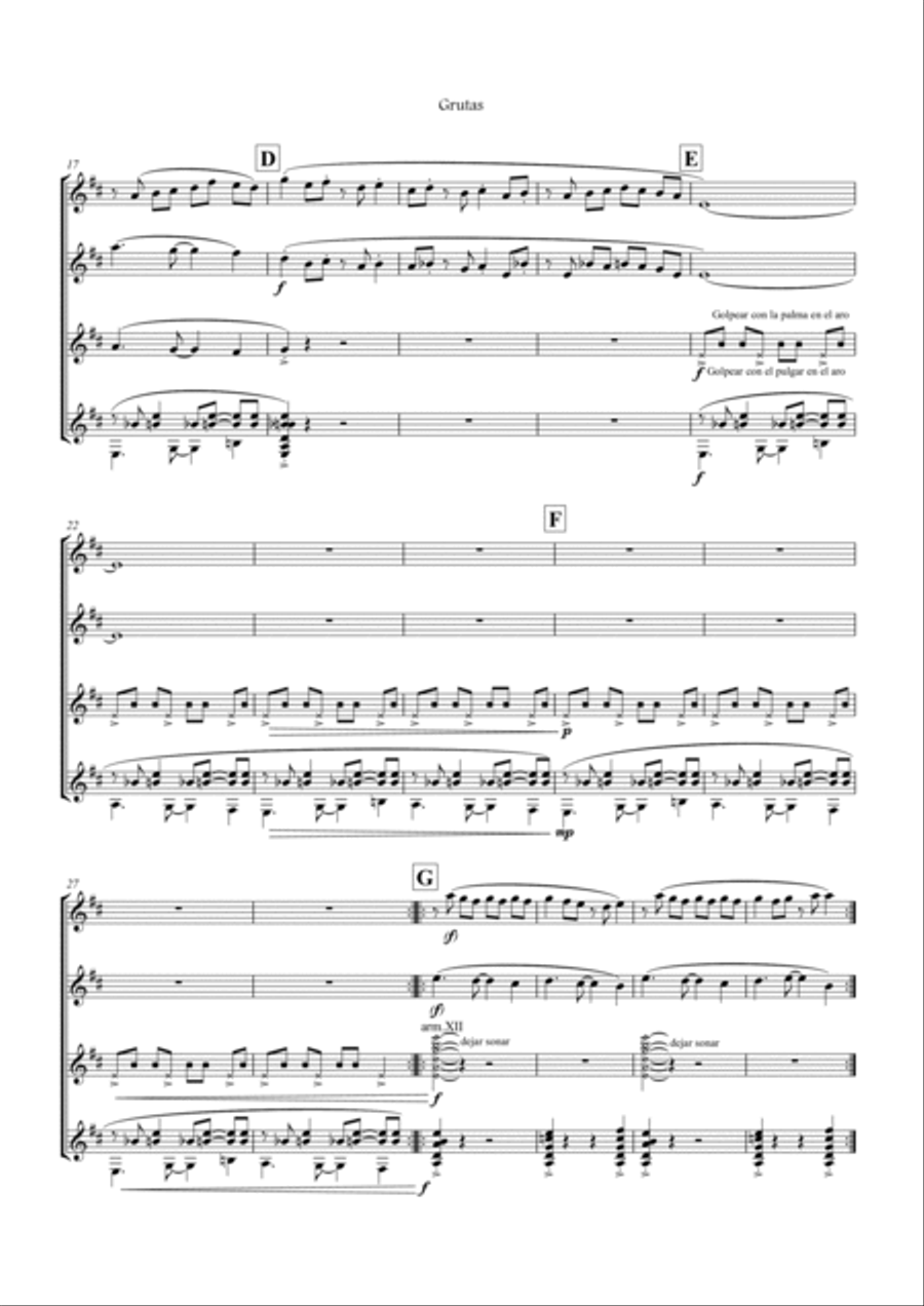 Grutas Chamber Music scores gallery preview page 5