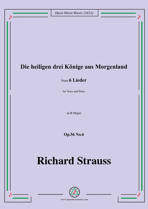 Richard Strauss-Die heiligen drei Könige aus Morgenland,in B Major