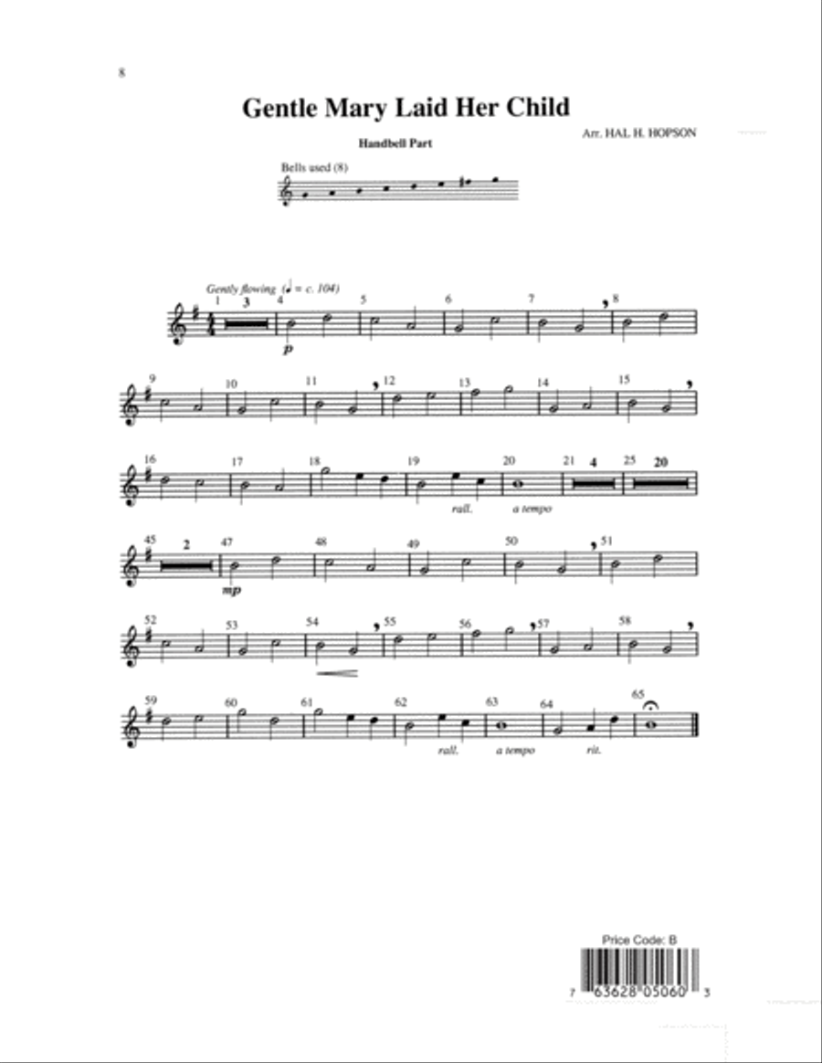 Gentle Mary Laid Her Child 4-Part scores gallery preview page 8