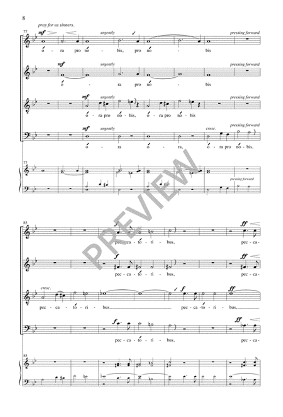 Ave Maria 4-Part scores gallery preview page 9