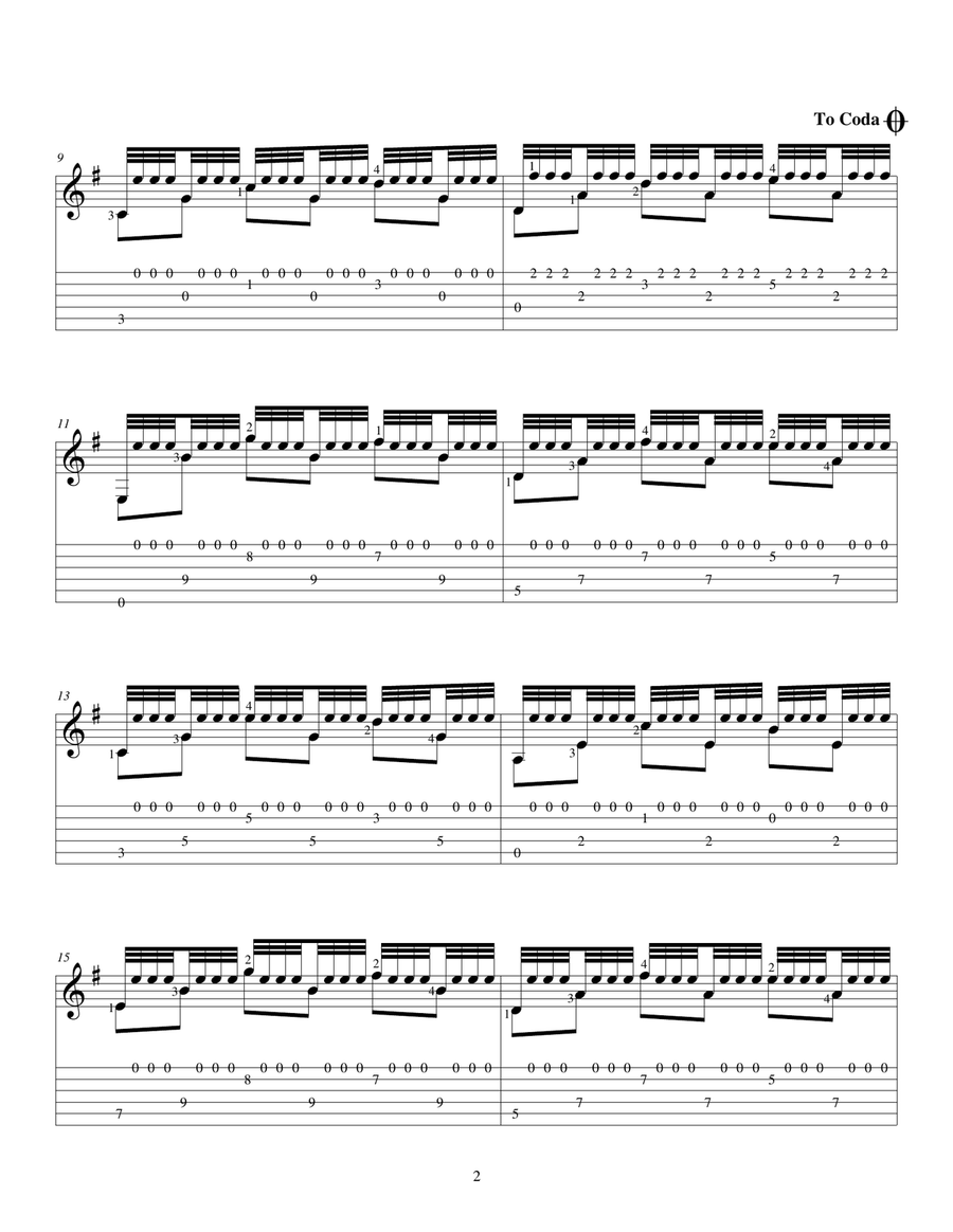 Subiendo la Montaña Guitar Solo scores gallery preview page 3