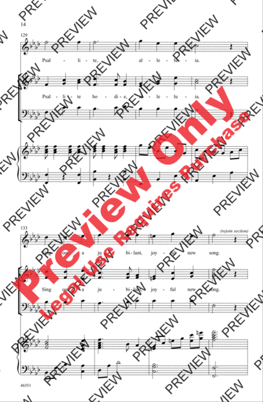 Psallite Hodie 3-Part scores gallery preview page 13