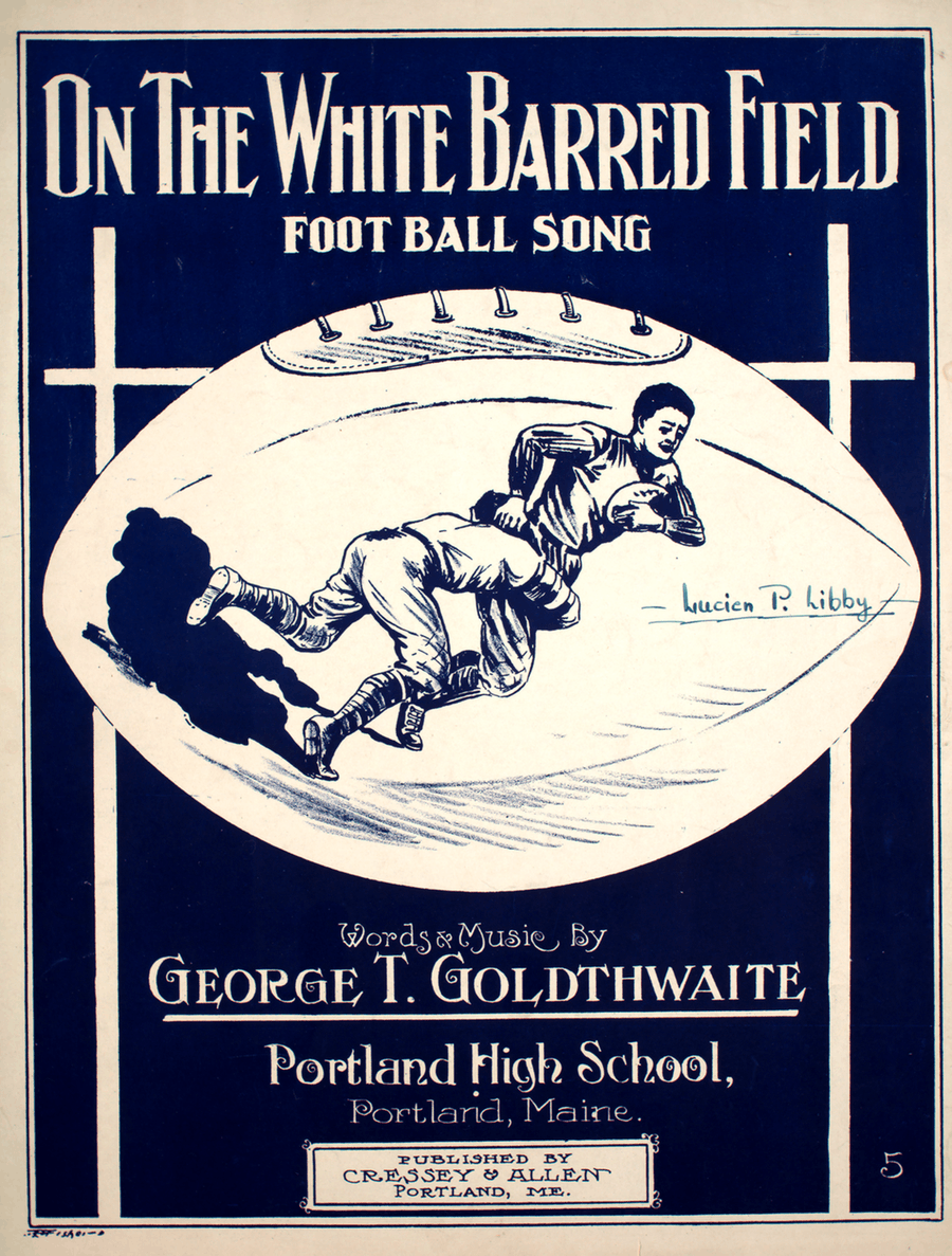 On the White Barred Field. Football Song