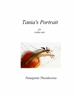 "Tania's Portrait" for violin solo