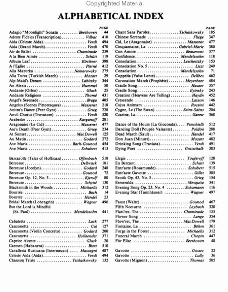 Masterpieces of Piano Music Piano Solo scores gallery preview page 2