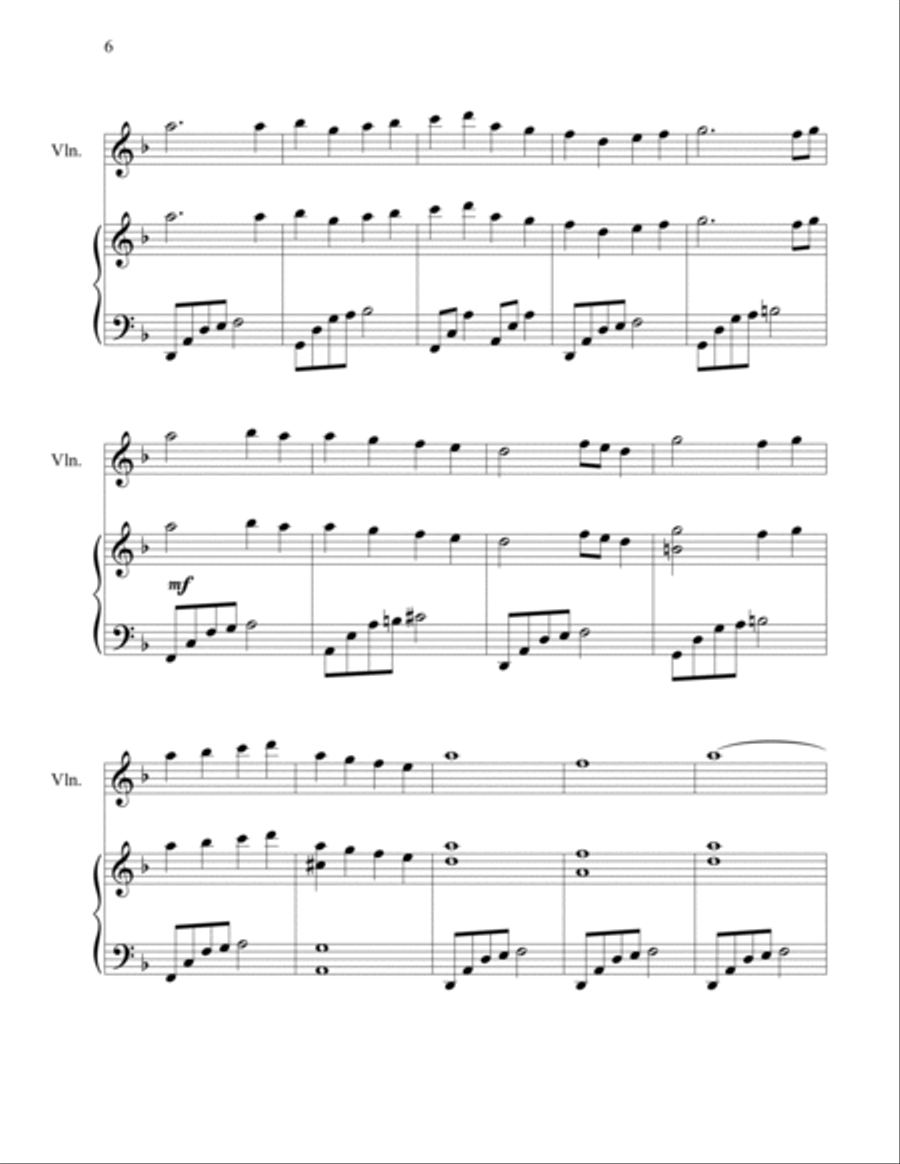 Contemplative Duets for Piano and Violin String Duet scores gallery preview page 6