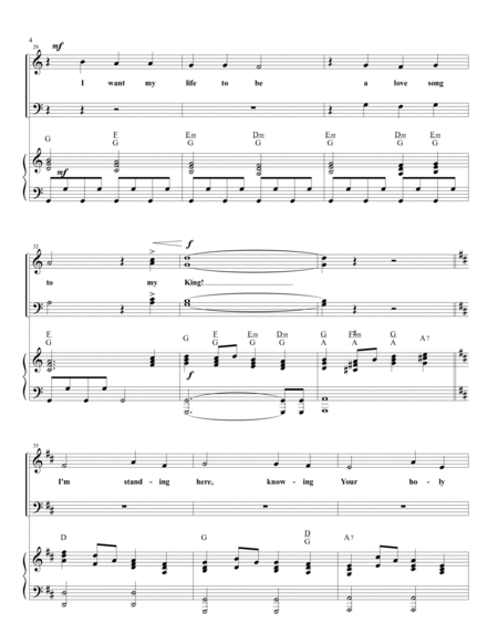HOW I LOVE YOU LORD, (for SATB Choir with Piano/Choir Part included) image number null