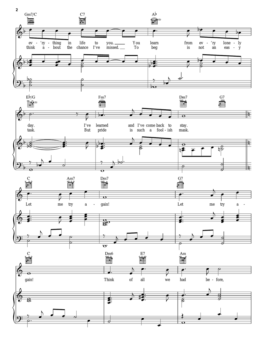 Let Me Try Again (Laisse Moi Le Temps) Guitar scores gallery preview page 2