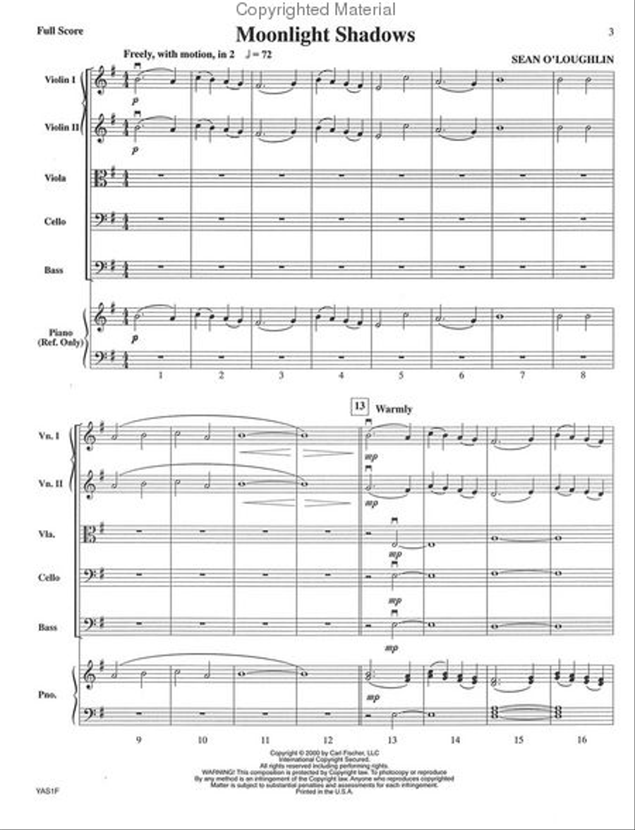 Moonlight Shadows String Orchestra scores gallery preview page 2