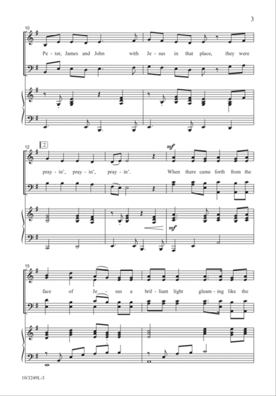 High Upon a Mountain 4-Part scores gallery preview page 3