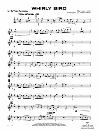 Whirly Bird: B-flat Tenor Saxophone