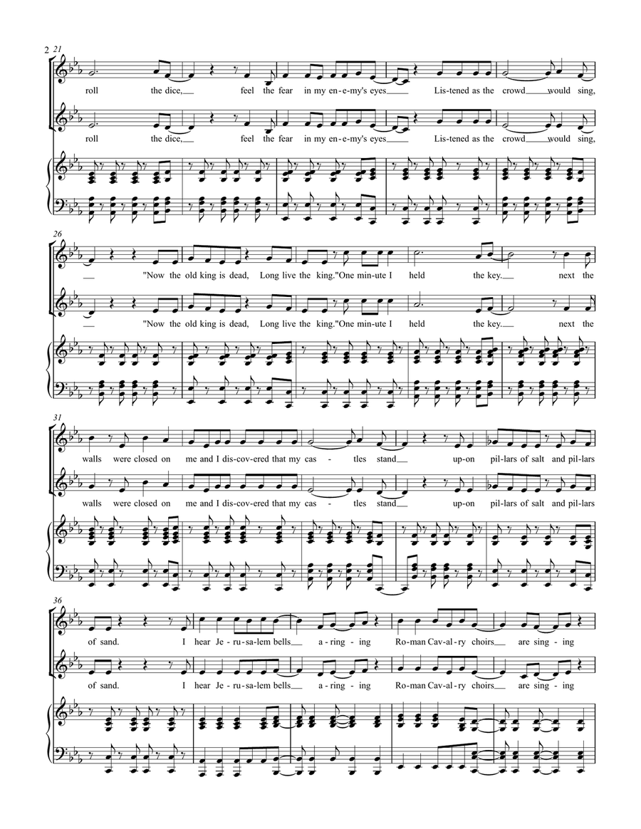 Viva La Vida SA scores gallery preview page 2