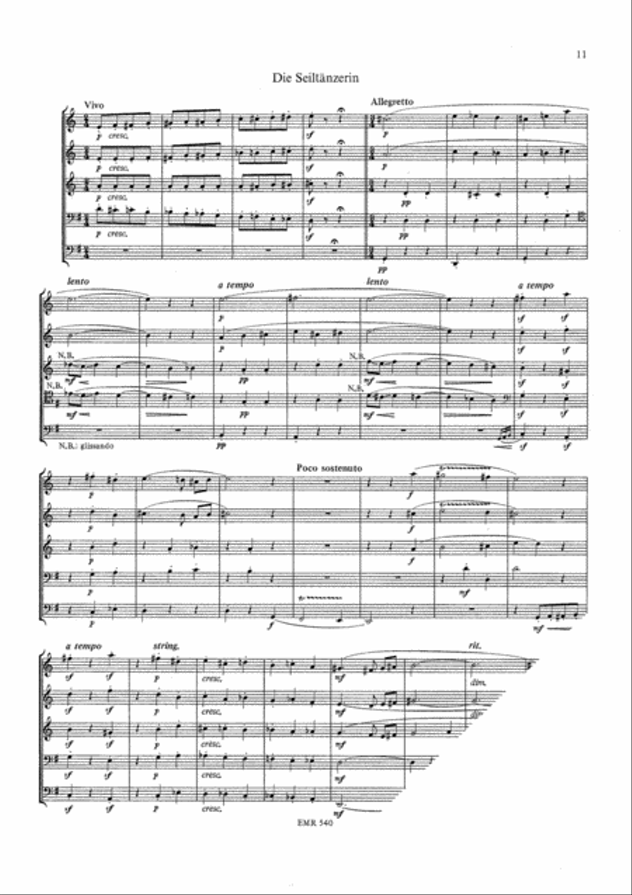 Kinderzirkus Brass Quintet scores gallery preview page 4
