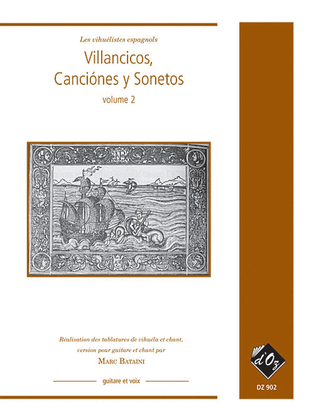 Book cover for Villancicos, canciones y sonetos, vol. 2