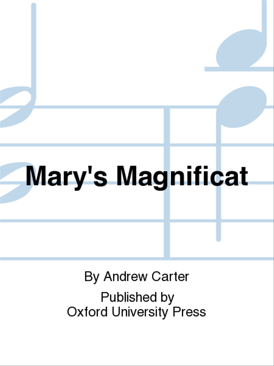 Mary's Magnificat 4-Part scores gallery preview page 1