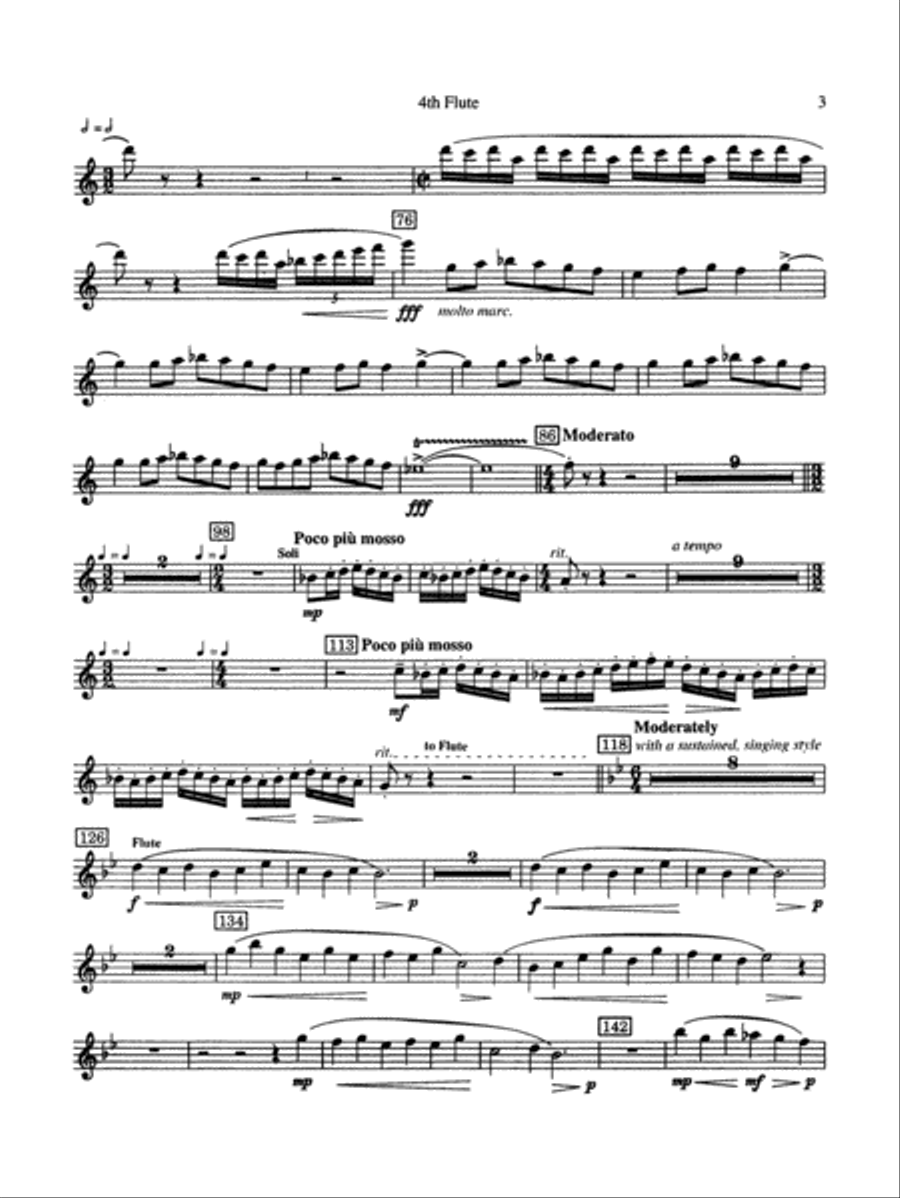 Russian Christmas Music: 4th Flute Full Orchestra scores gallery preview page 2