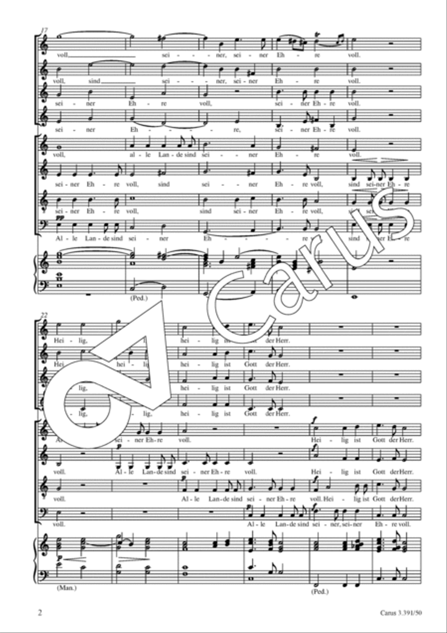 Heilig, heilig, heilig SSAA scores gallery preview page 3