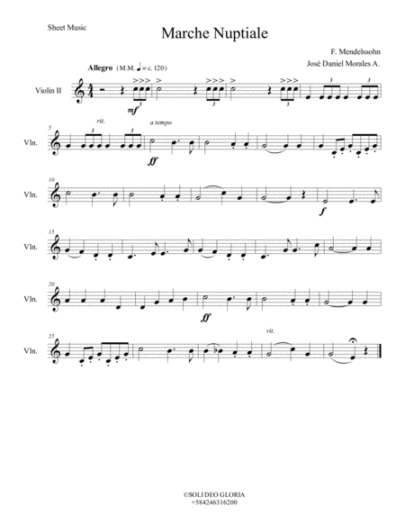 Marche Nuptiale String Quartet image number null