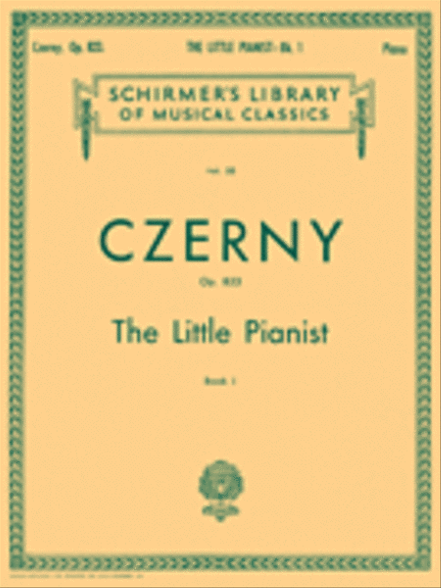 Book cover for Little Pianist, Op. 823 - Book 1