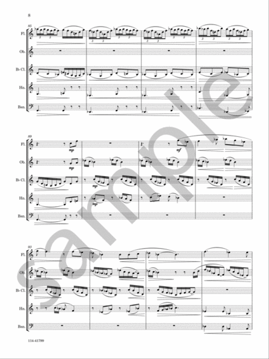 Reverie Woodwind Quintet scores gallery preview page 7