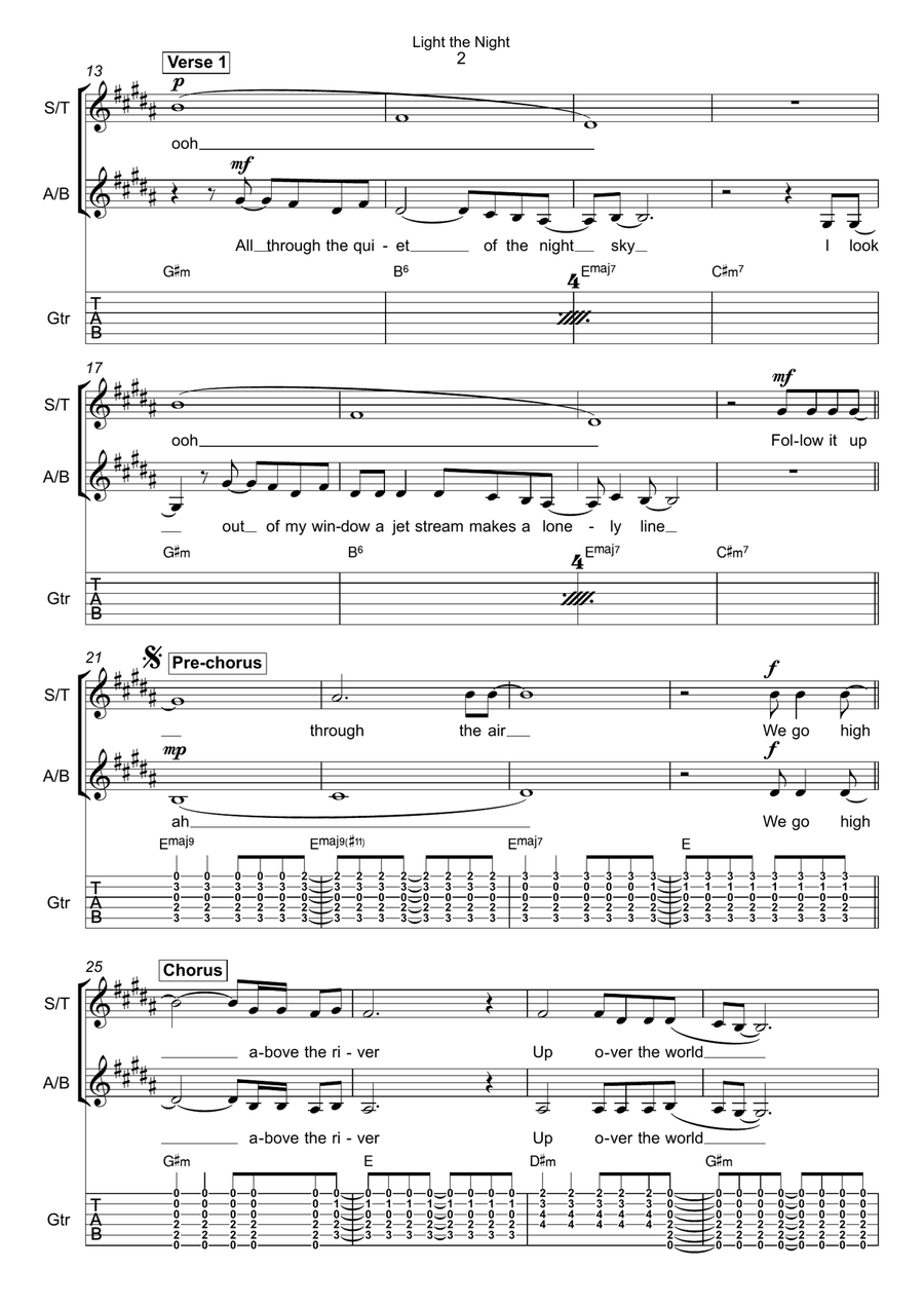 Light The Night 2-Part scores gallery preview page 2