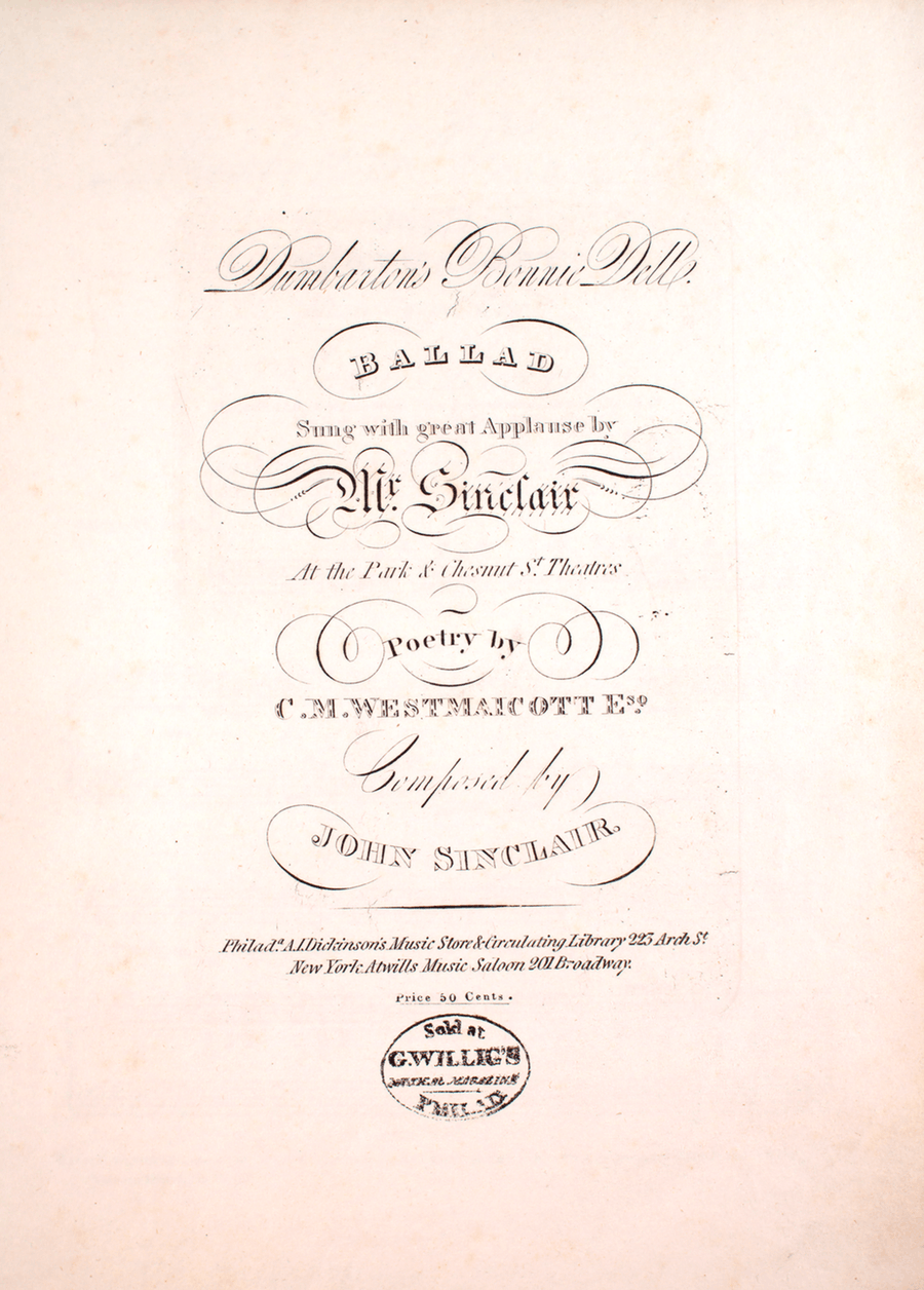 Dumbarton's Bonnie Dell. Ballad