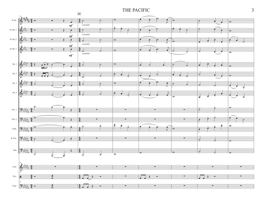 The Pacific (main Title) Brass Ensemble scores gallery preview page 3