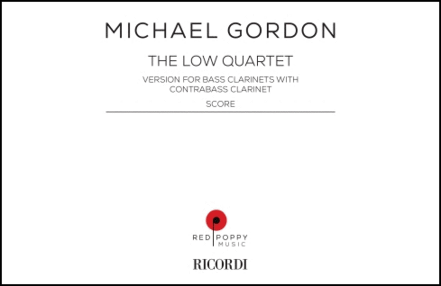 The Low Quartet Bass Clarinet scores gallery preview page 1