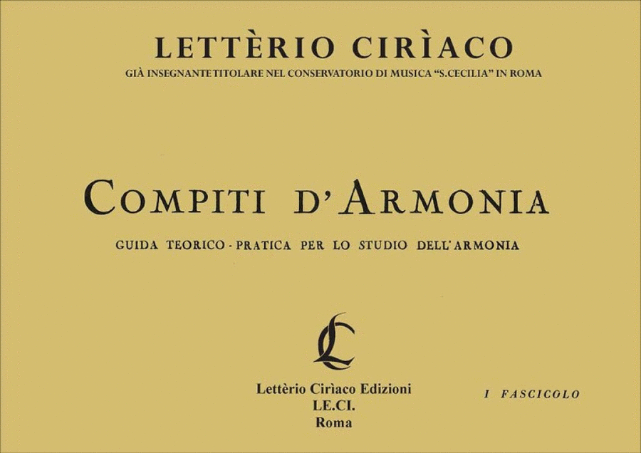Compiti di Armonia 1 Fascicolo School and Community scores gallery preview page 1