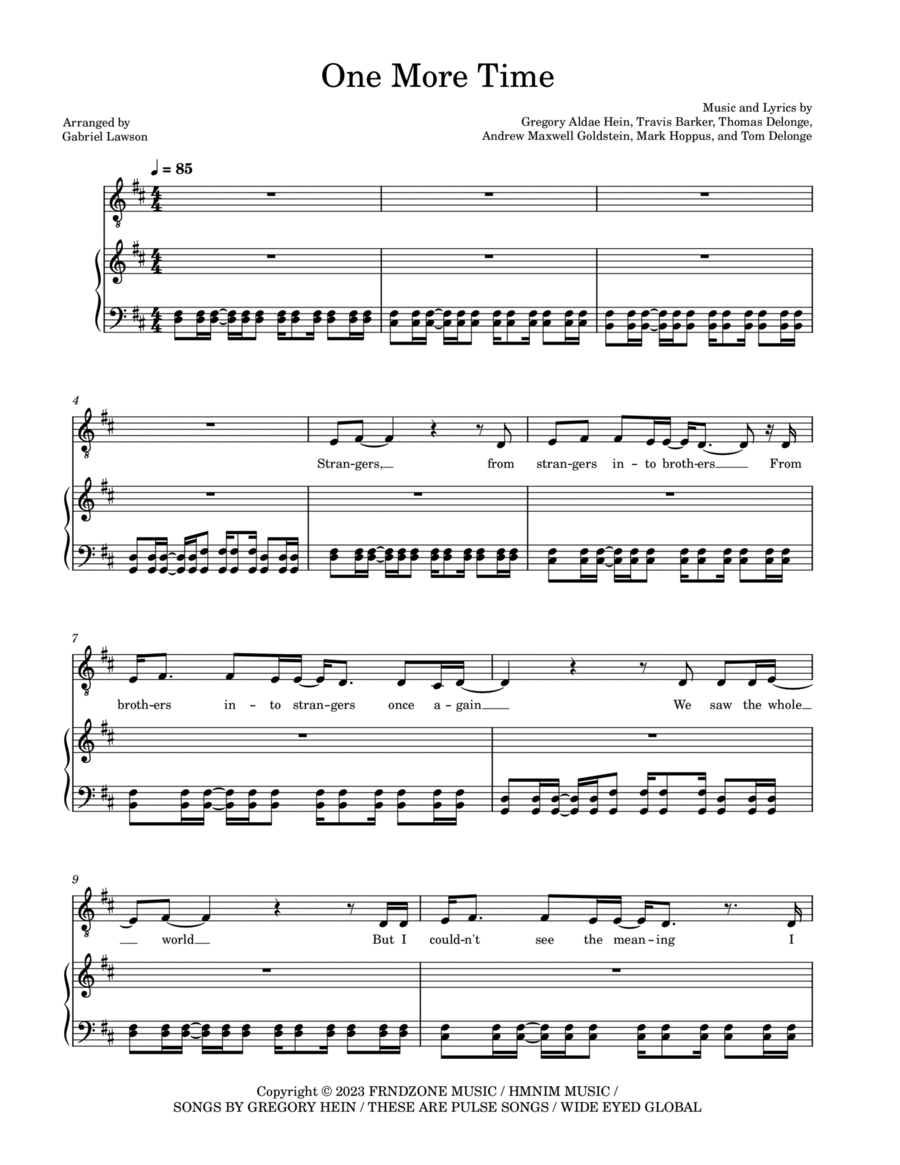 Image Mike Barker image beautiful image beautiful image beautiful image beautiful image beautiful image beautiful image beautiful image beautiful - One More Time by Blink 182 - Voice - Digital Sheet Music | Sheet ...