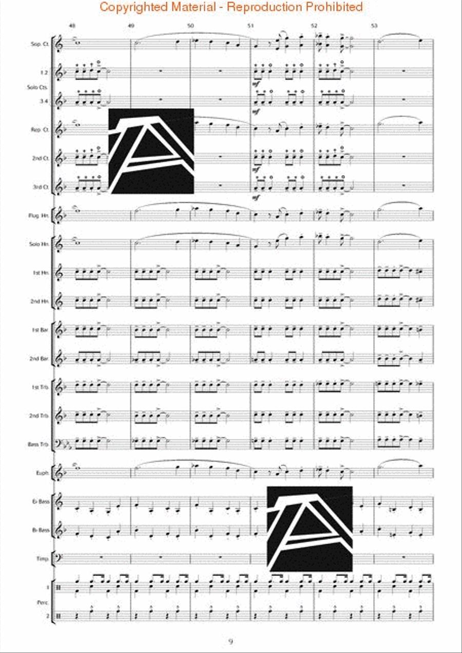 Rapsodia Borealis (for Trombone & Piano) Piano Accompaniment scores gallery preview page 10