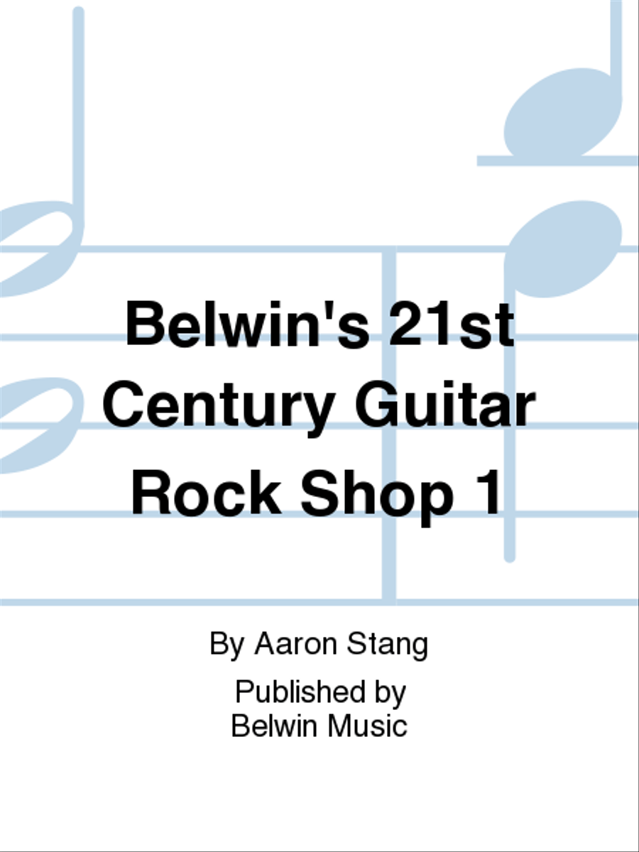 Belwin's 21st Century Guitar Rock Shop 1 Guitar scores gallery preview page 1