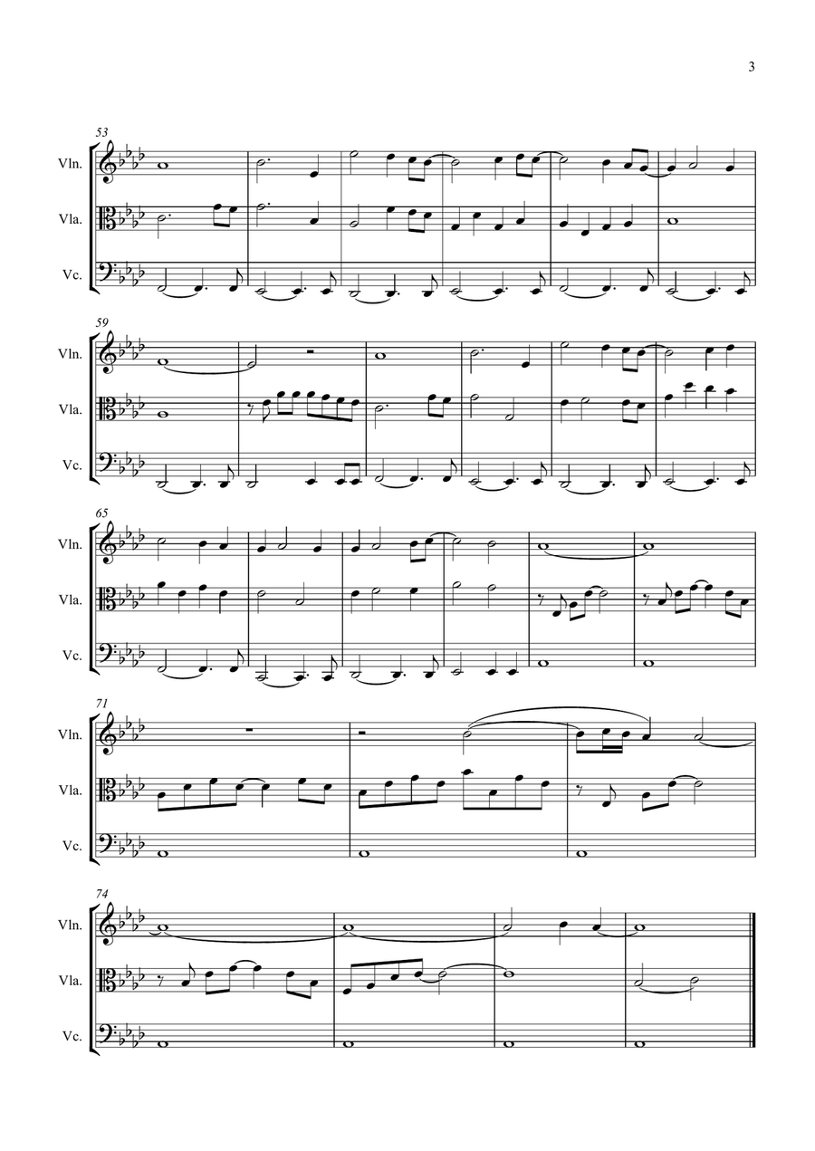 My Heart Will Go On (Love Theme from Titanic) String Trio scores gallery preview page 3