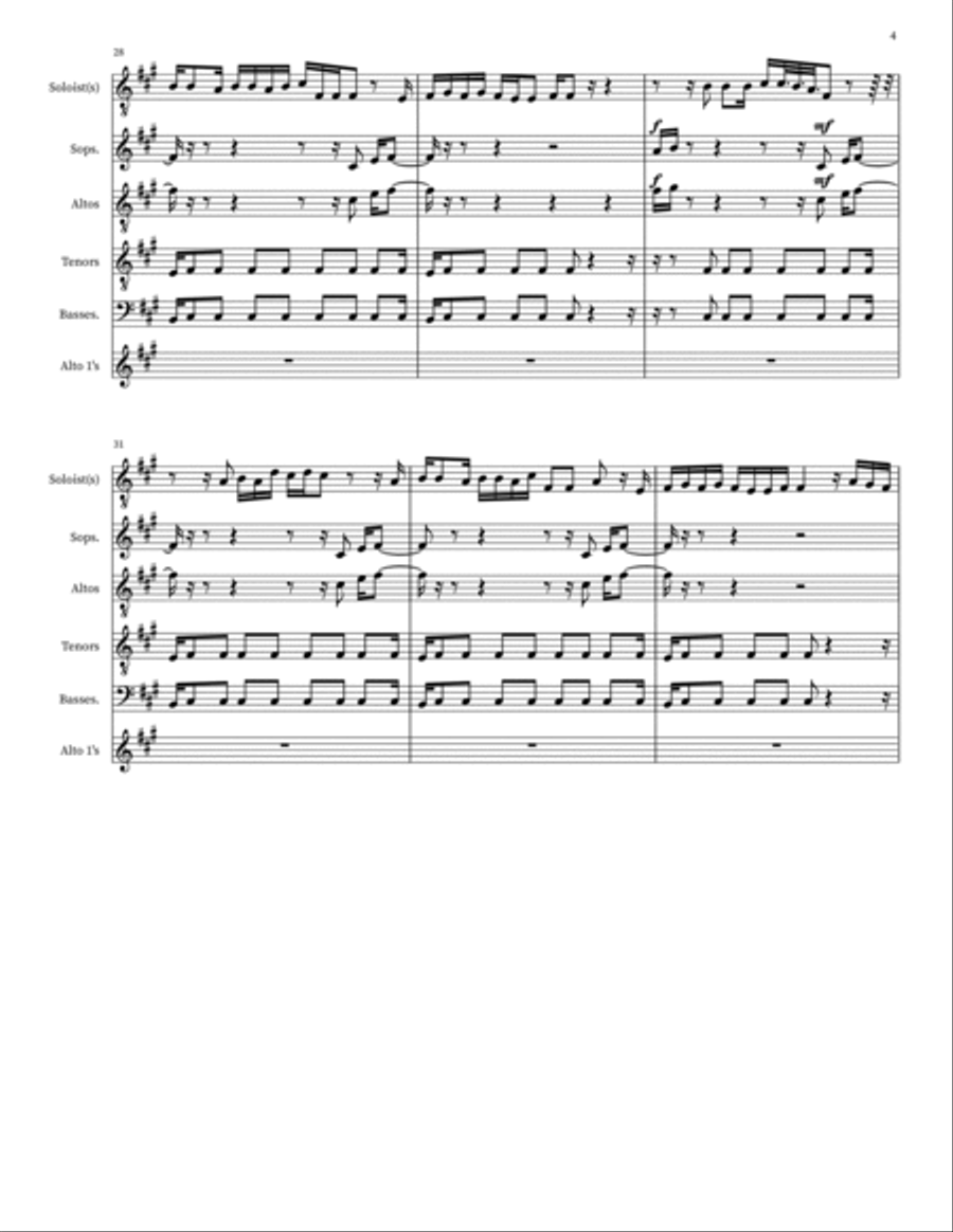 G Train 4-Part scores gallery preview page 4