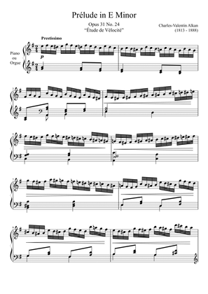 Prelude Opus 31 No. 24 in E Minor