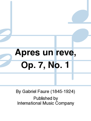 Book cover for Apres Un Reve, Op. 7, No. 1