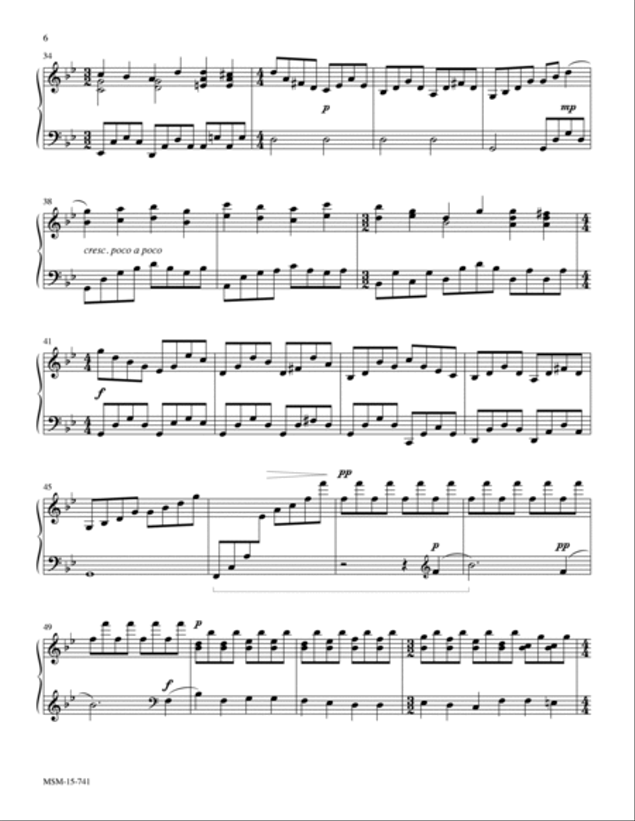Amid the Cold of Winter Amid the Cold of Winter Piano Solo scores gallery preview page 6