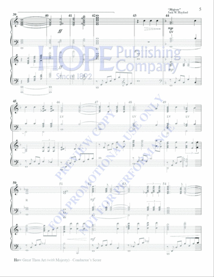 How Great Thou Art with Majesty Handbell Choir scores gallery preview page 5