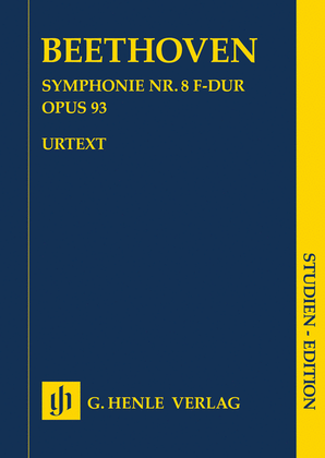 Book cover for Symphony No. 8 F Major Op. 93