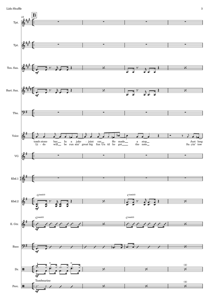 Lido Shuffle Large Ensemble scores gallery preview page 3
