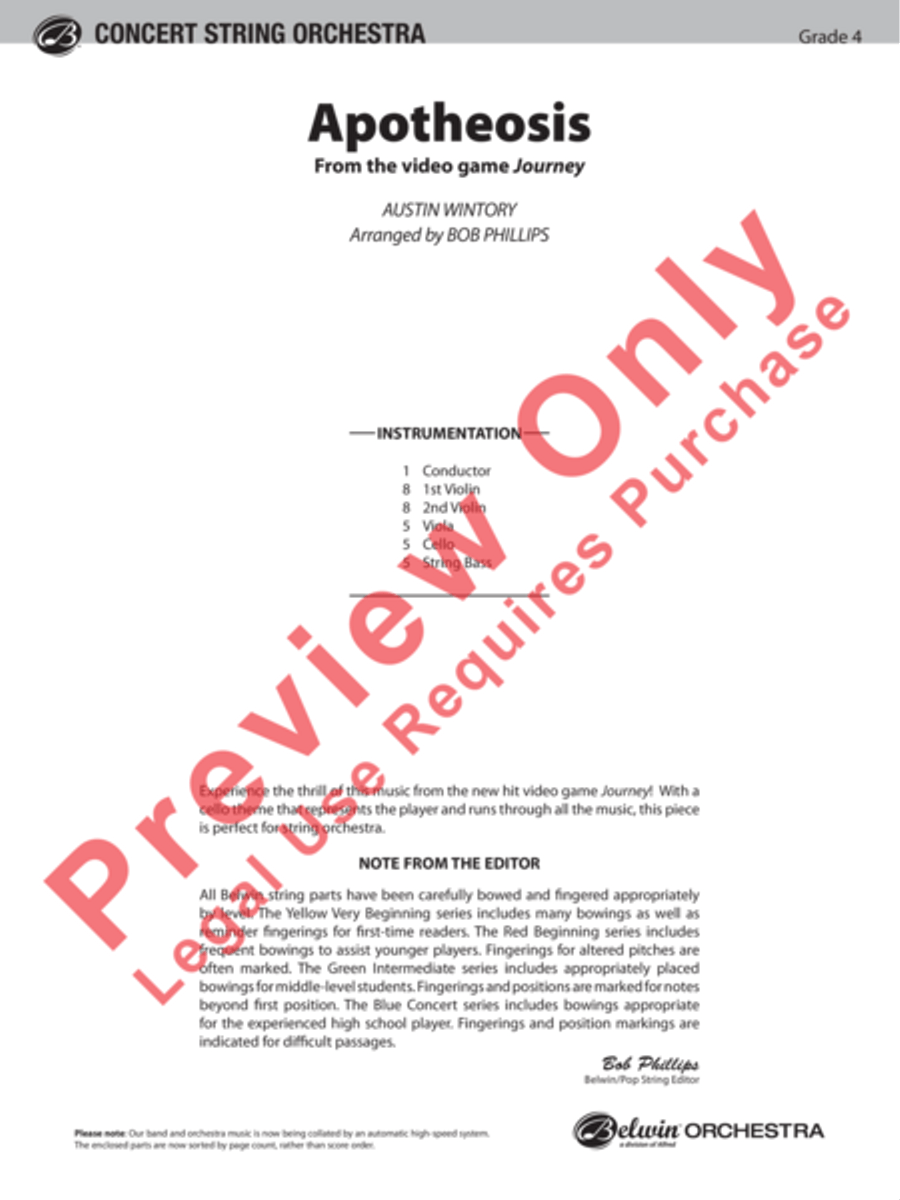 Apotheosis Apotheosis String Orchestra scores gallery preview page 2