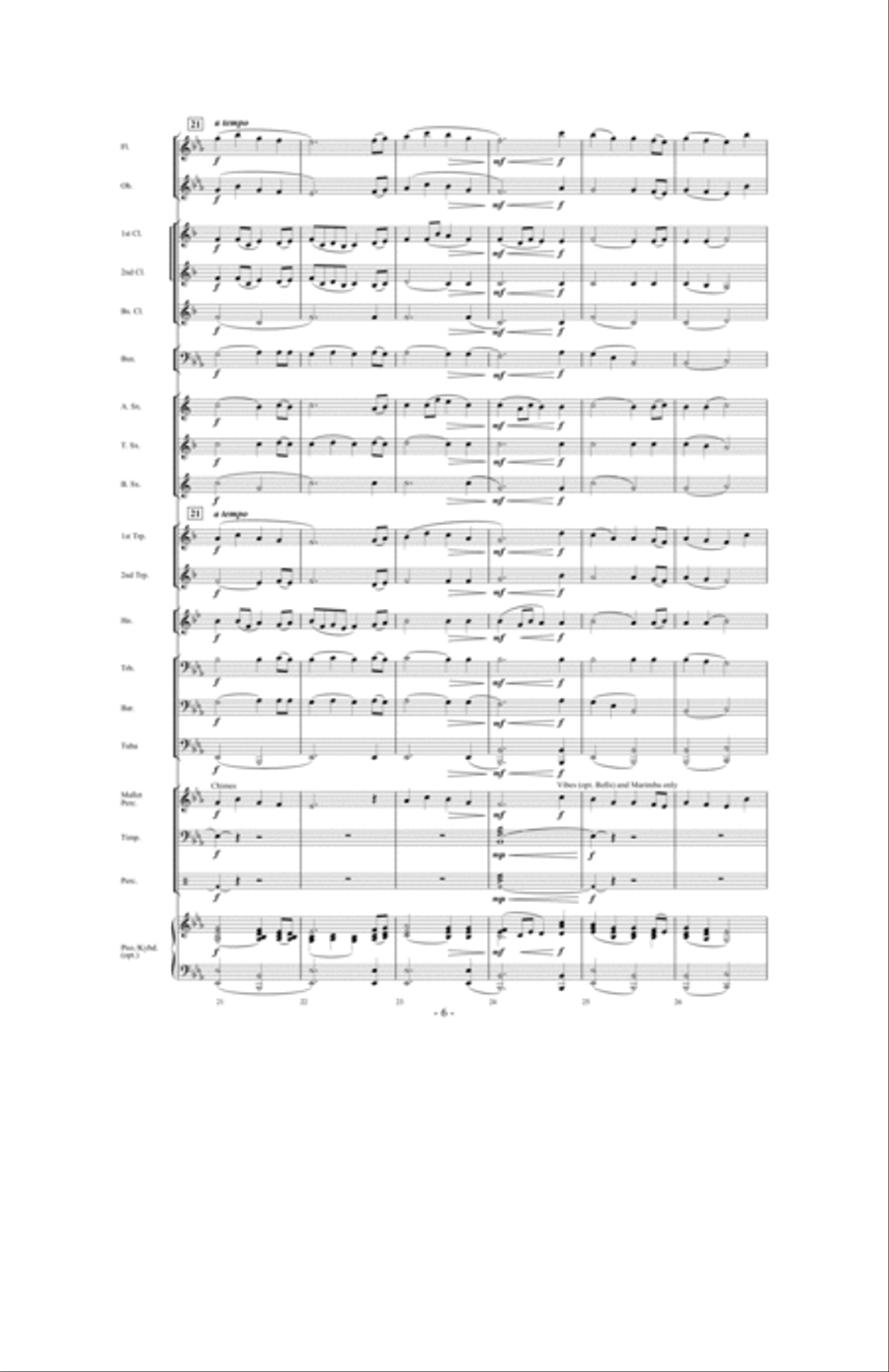 Olde English Hymn Olde English Hymn Concert Band scores gallery preview page 5
