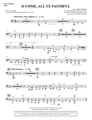 O Come, All Ye Faithful (from Carols For Choir And Congregation) - Bass Trombone/Tuba