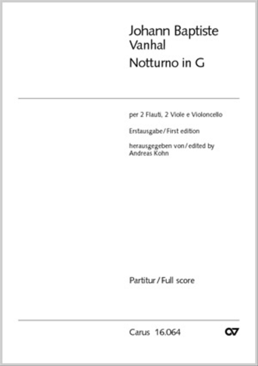 Notturno in G Notturno in G Flute scores gallery preview page 1
