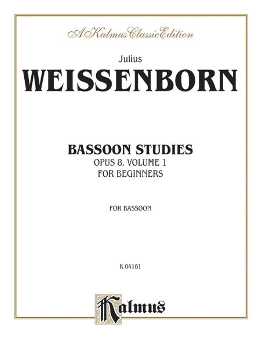 Bassoon Studies for Beginners, Op. 8 Bassoon Solo scores gallery preview page 1
